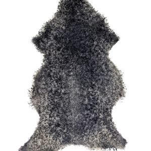 Eko Gotländskt Fårskinn i Olika Grå Nyanser – 129×75 cm.