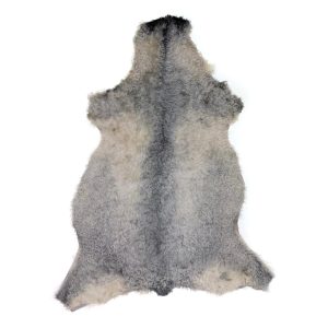 Gotländskt Lammskinn med Cremevita & Grå Nyanser – 98×58 cm.