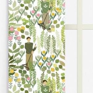 Trädgård ljusgrön panellängd 2-pack