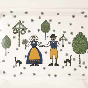 Sverige offwhite bricka