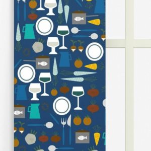 Dinner mörkblå panellängd 2-pack