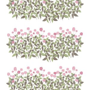 Ängsmark rosa tyg metervara