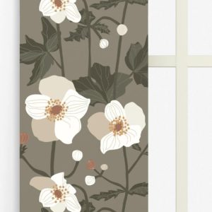 Anemon beige panellängd 2-pack