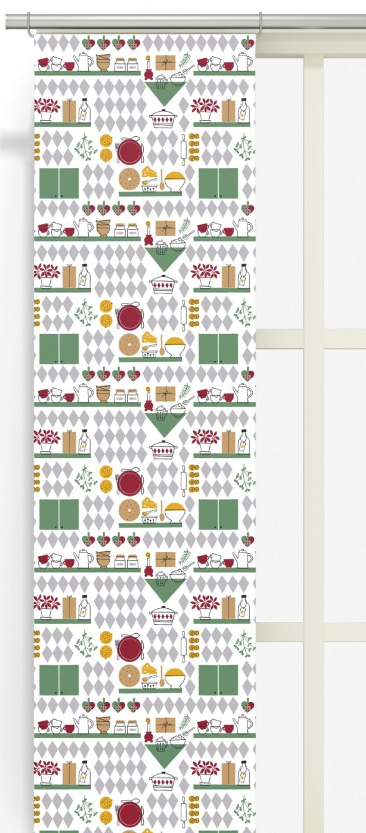 Julköket grön panellängd 2-pack