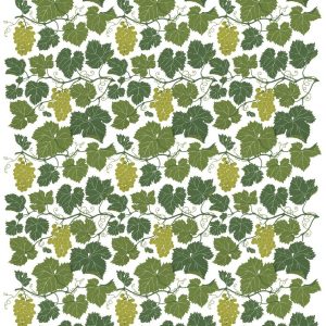 Vitis Vinifera grön tyg metervara