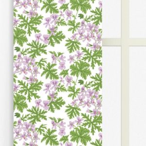 Westerlunds Blomma lila/grön panellängd 2-pack