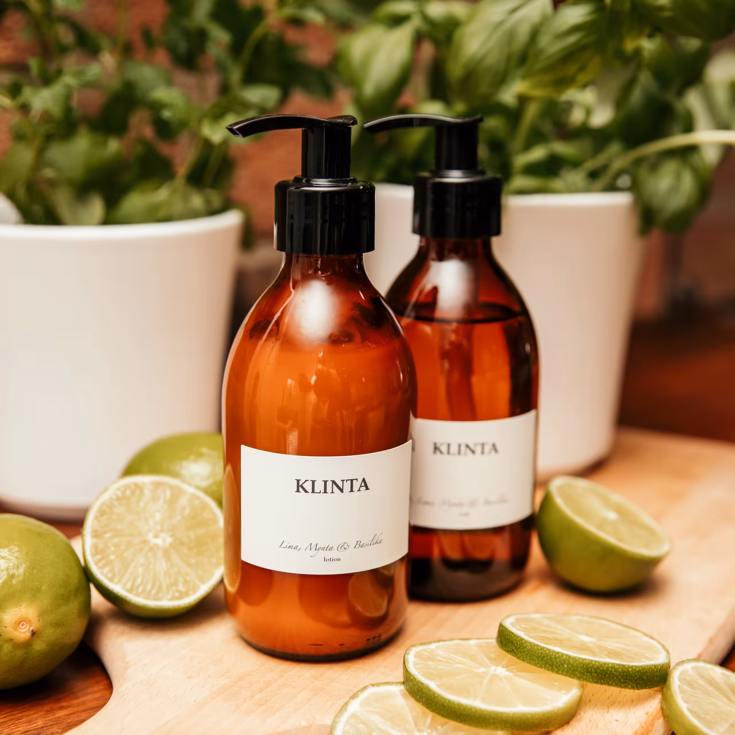 Lotion, Lime, Mynta & Basilika